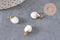 Pendentif goutte jade blanc naturel 14mm, x1 (G3721)