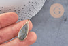 Pendentif goutte labradorite,creation bijou, Pendentif bijoux pierre, pierre naturelle,labradorite nature,création bijoux,32mm, x1 G5423