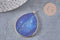 Pendentif goutte lapis Lazuli naturelle 41mm, x1 (G2766)