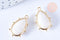 Pendentif goutte pierre de lune laiton doré 22.5mm,pendentif bijou pierre, pierre de lune naturelle, x1, G6649