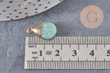 Pendentif goutte rubis aventurine,pendentif bijoux, pendentif aventurine naturelle,pendentif pierre,17-19mm,G2787