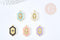 Pendentif hexagone Coeur émail coloré laiton doré 23x13x2mm, pendentif coloré, pendentif coeur, laiton doré, 23mm G8860