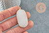 Pendentif hexagone jade blanc,Pendentif bijoux, pendentif pierre,pendentif collier,pierre naturelle,pendentif jade,jade naturel,49mm, x1 G0209