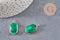 Pendentif hexagone malachite, pendentif bijoux,pendentif pierre,bijou pierre, malachite de synthèse,pendentif hexagone,24mm G5201