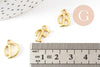 Pendentif initiale zamac doré 13-15mm, pendentif lettre alphabet doré x1 (G9380)