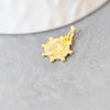 Pendentif médaille ovale Vierge Marie laiton doré 11mm, x1 (G3480)