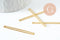 Pendentif médaille rectangle laiton brut 40x3mm, x5 (G3233)