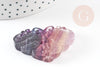 Pendentif papillon fluorite, pendentif en pierre naturelle, fluorite naturel 48mm, x1 (G3624)