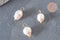 Pendentif perle naturelle laiton doré 18K - 16.5-17mm,perle eau douce bijou,perle naturelle blanche, x1 G6965