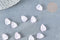 Pendentif pétale verre rose clair 12mm, perles verre tchèque, perle végétal, x10 (G8252)