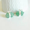 Pendentif pointe aventurine verte,pendentif bijoux, pendentif cristal naturel argenté, Bijou pierre, X1 G1293