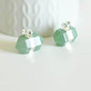 Pendentif pointe aventurine verte,pendentif bijoux, pendentif cristal naturel argenté, Bijou pierre, X1 G1293