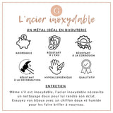 Pendentif rectangle acier inoxydable 304 doré à graver 35mm, x1 (G6878)
