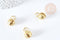 Pendentif rond Grelot carillon laiton brut 15.5mm, création bijoux grossesse, fantaisie carillon mystique, x1 (G8870)