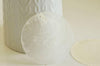 Pendentif rond nacre blanche, pendentif coquillage, coquillage blanc,nacre,coquillage naturel,création bijoux,60mm, x1 G0094