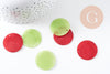 Pendentif rond nacre, pendentif coquillage, coquillage naturel,création bijoux, 30mm, x1 (G1053)