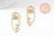 Pendentif visage laiton brut, fournitures pour bijoux, laiton brut,pendentif minimaliste ,bijoux moderne, x1,41x15mm,G3243