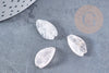 Perle Pendentif feuille quartz rose naturelle 19.5mm, pendentif pierre ,x1 (G8729)