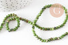 Perle abacus jade vert rose,perle jade pierre naturelle à facette,4x2mm, fil de 36cm, x1 (G4637)
