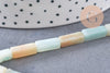 Perle amazonite rectangle verte, perle amazonite,pierre naturelle,amazonite naturelle,perle pierre,13mm,fil de 38cm x1 (G0205)