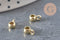 Cuenta colgante con anilla de zamak dorado 6.5x3mm, x10 (G11254)