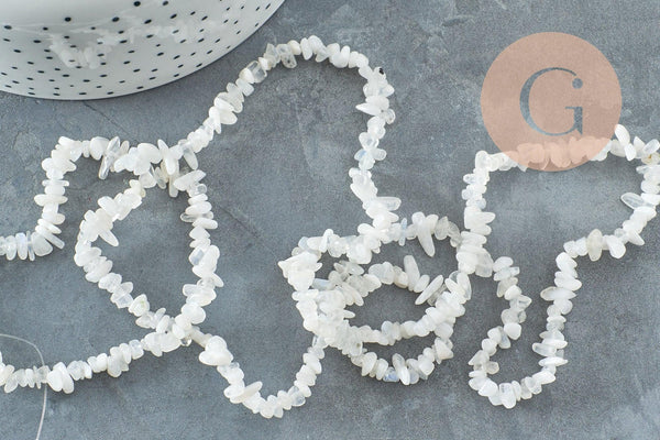 Perle chips opalite 5-8mm, x1 fil de 80cm (G3208)