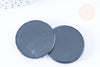 Perle disque agate noire 40mm,perle pierre, x1 (G6456)
