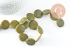 Perle disque jade naturel vert 25mm,bijoux pierre naturelle, x5 G6467