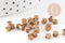 Perle disque laiton brut 4mm, x50 (G0155)