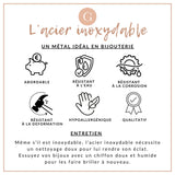 Perle intercalaire ronde acier inoxydable IP 304 doré 4mm, x10 (G10906)
