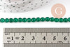 Perle jade vert foncé, perle jade, pierre naturelle, perle facette, 4mm, fil de 37cm, x1 (G2926)