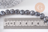 Perle labradorite, pierre naturelle,labradorite naturelle,perle pierre,8mm,x1 fil de 50 perles, x1 (G6902)