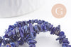 Perle lapis lazuli chips pierre naturelle 2-6mm, x1 fil de 78cm (G5188)