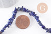 Perle lapis lazuli chips pierre naturelle 2-6mm, x1 fil de 78cm (G5188)