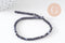 Perle nacre noire naturelle heishi, tube coquillage ivoire, 2x4mm, fil de 95 perles, x1 (G5417)
