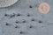 Perle naturelle eau douce ovale noire semi-percée 6-7mm, x1 VALIDE-Perles-Gingerlily Perles