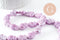 Perle porcelaine coeur violet irisé 16mm, x24 (G9799)