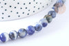 Perle ronde sodalite bleue naturelle 8-8.5mm, x1 fil de 38cm (G7072)