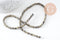 Perle rondelle heishi jaspe Dalmatien naturel 4.5mm, x1 fil de 38cm (G2773)