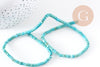 Perle rondelle howlite turquoise naturelle 4mm, x1 fil de 150 perles (G103x1