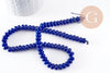 Perle rondelle jade bleu roi,perle jade,pierre naturelle,jade naturel,perle pierre,perle facette,jade,8x5mm,fil de 38,5 cm (G6725)