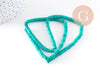 Perle rondelle turquoise naturelle, x1 fil de 39,5 cm (G0138)