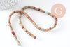 Perle tube jaspe aquaterra naturel 10mm, fil de 29.6cm x1 (G3534)