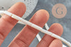 Perle tube nacre blanche naturelle 12.5x4mm, x1 fil de 37cm (G5852)