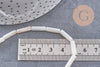 Perle tube nacre blanche naturelle 13x4mm, x1 fil de 39cm (G5608)