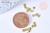 Perles Intercalaires Rondelles laiton brut 21mm, x20 (G6554)