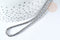 Perles Tube verre argent platine brillant 4.5x2.5mm, x1 fil de 36cm (G7341)