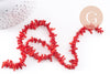 Perles bambou de mer teinté imitation corail rouge 4-20mm,perle en coquillage naturel, x1 fil de 38cm (G4709)
