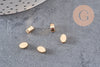 Perles charms ovales en métal doré 14K 6mm x30 (G1397)