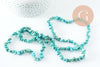 Perles chips howlite turquoise de synthèse 5-8mm, x1 fil 85cm (G3013)